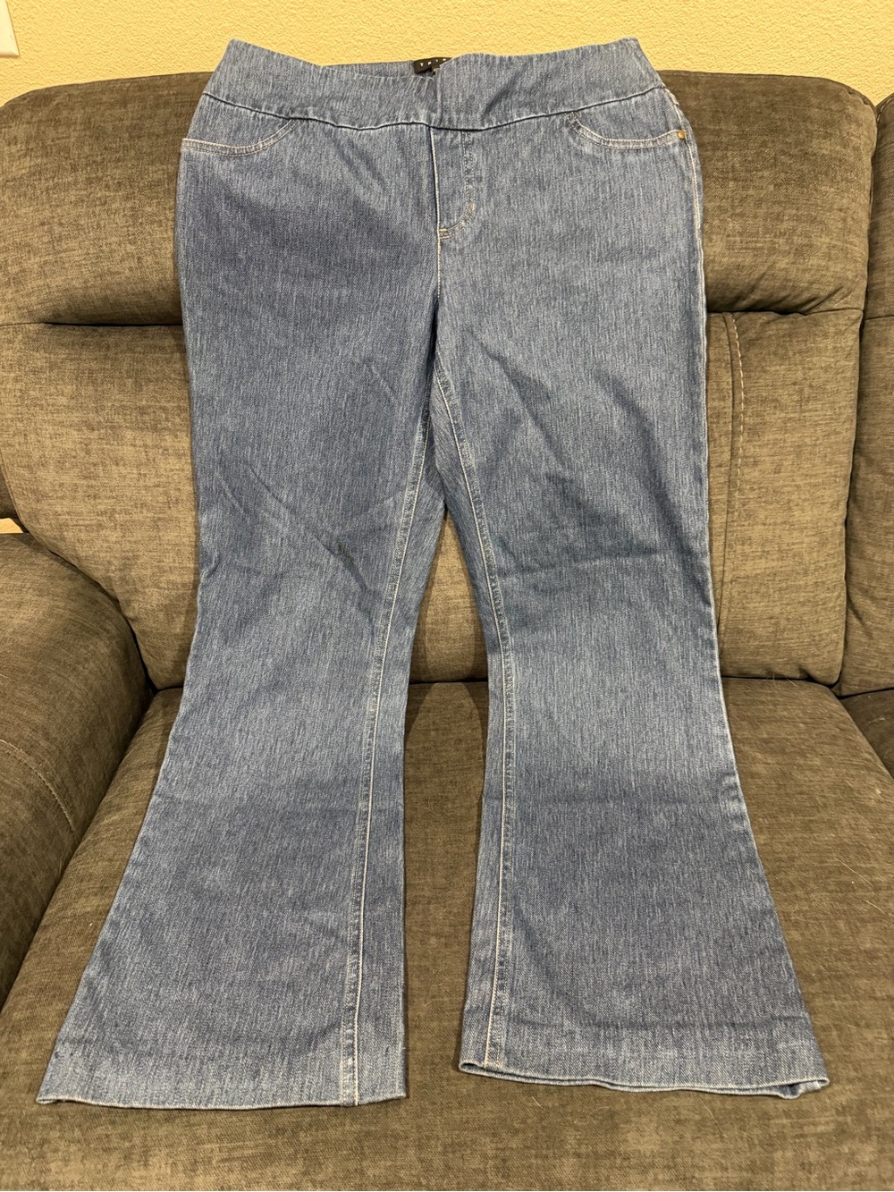 Tribal Women's Medium Blue Flare Jeans